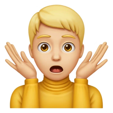 Emoji doing the strangling emote sticker