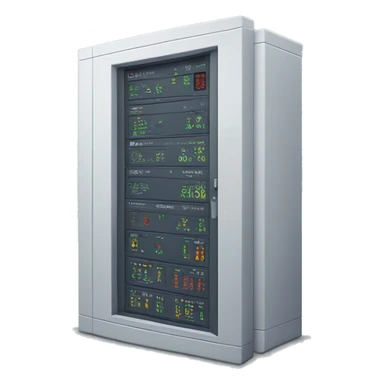 Electricity server monitoring statistic sticker