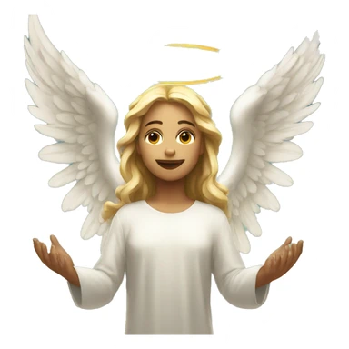 angel worship sticker