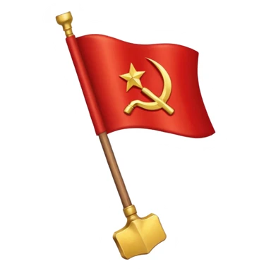Soviet flag not on flagpole sticker