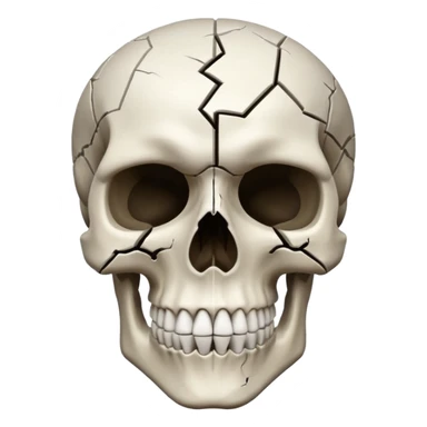 Mind blown skull sticker