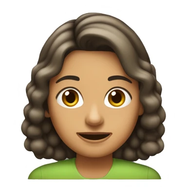 Una mujer quimica de pelo corto castaño con espejuelos sticker