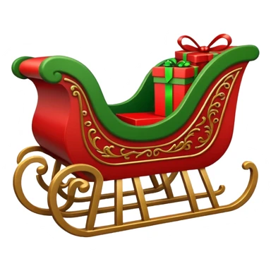 Christmas sleigh sticker