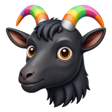black goat sticker