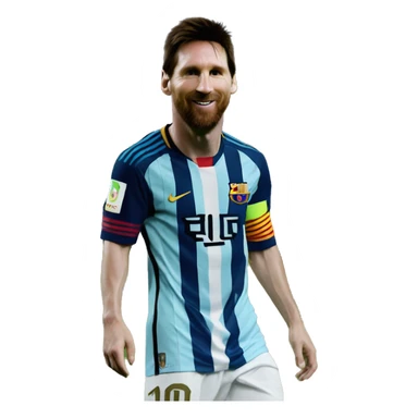 Lionel messi chauve sticker