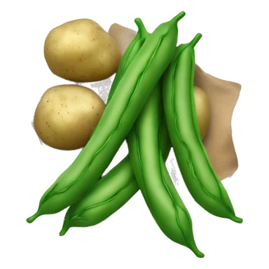 green beans and potatoes  sticker