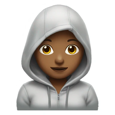 girl with hoodie sticker