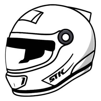 racing driver helmet sticker