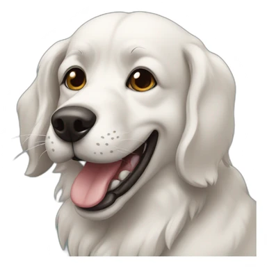 kokoni dog with underbite sticker