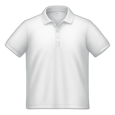 white Polo shirt without a person sticker