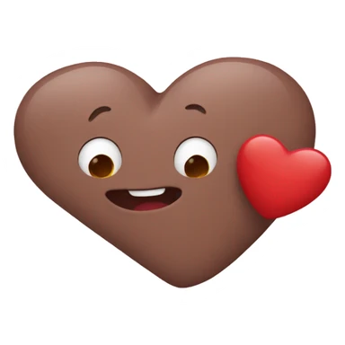 In love emoji with liver sticker