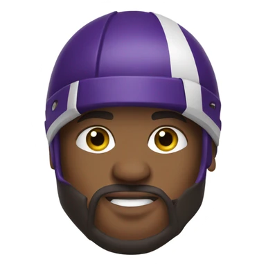 Vikings football player sticker