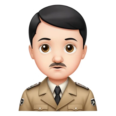 cute babyface Hitler sticker