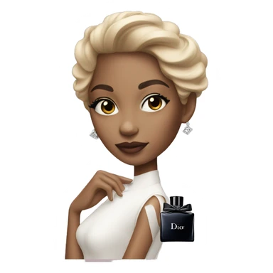 Girl with dior parfüme  sticker