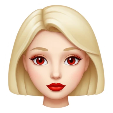 face with lip sticker