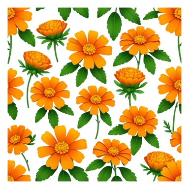 Marigold flowers sticker