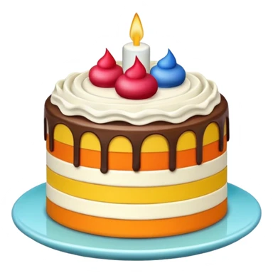 Cake slice sticker