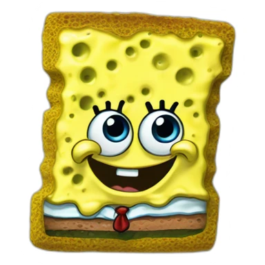 Sponge bob and patrik rock, metal sticker