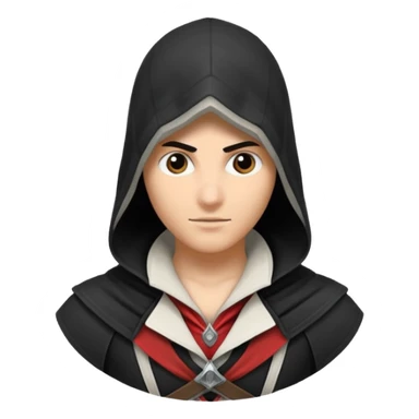 Logo assassin creed black color sticker
