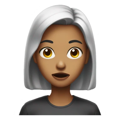 Very very scary rude girl sticker