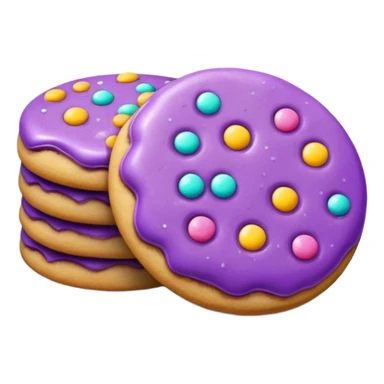 Cookies purple  sticker