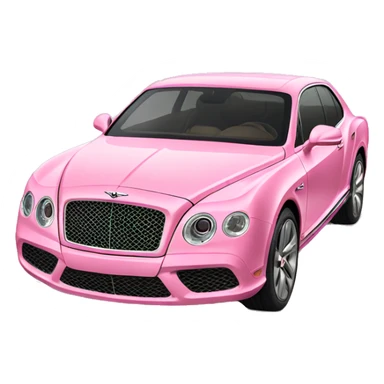 Pink Bentley car sticker