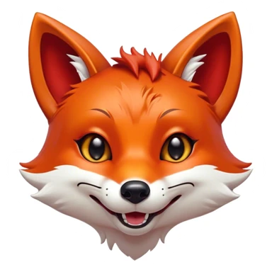 Cinematic Comical Fox Portrait Emoji, Head tilted dramatically with an exaggeratedly amused expression, featuring a striking red Fur with bold white patches and wide, expressive amber eyes filled with playful disbelief, Simplified yet hilariously expressive features, highly detailed, glowing with a slightly sassy glow, high shine, dramatic yet playful, stylized with an air of cheeky mischief, bright and endearing, soft glowing outline, capturing the essence of a spirited and over-the-top fox, so meme-worthy it feels like it could side-eye its way into woodland internet fame instantly! sticker