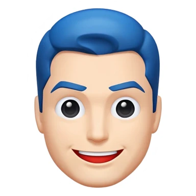 Create the superman emoji sticker