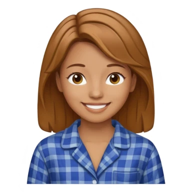 Pijama mujer castaña sticker