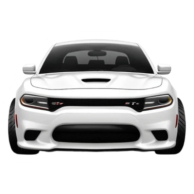 CHARGER DOSH HellCat SRT white and With low suspension body kit 4k, 8k and carbon: spoiler Wheels and hood  sticker