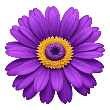 purple daisy-rose-flower-hybrid sticker