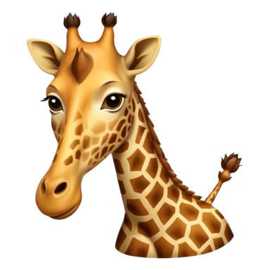 Spotless giraffe sticker