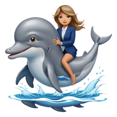 trump and melania riding dolphins sticker