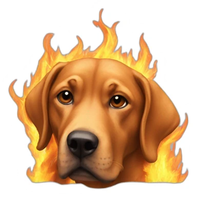dog-in-fire-meme sticker