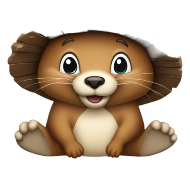 Beaver lodge sticker