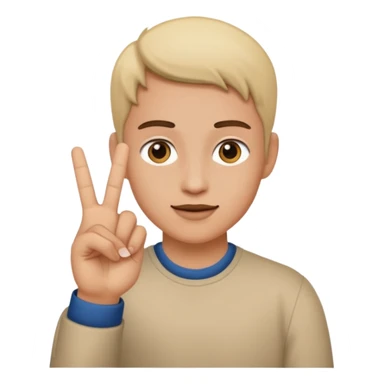 Yvl hand sign sticker