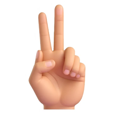 middle finger, Microsoft Teams 3D emoji style, realistic hand, light skin tone, clear gesture, no background sticker