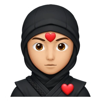Ninja ojos de corazón  sticker