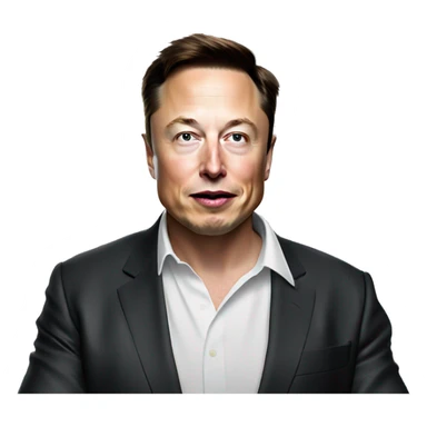 Elon Musk in a "why" pose sticker