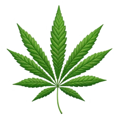 Marihuana hoja emoji sticker