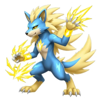Luxray-Zeraora-Manectric-fusion (full body) sticker