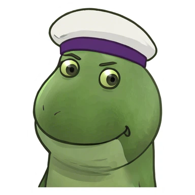 Eggplant with face sticker