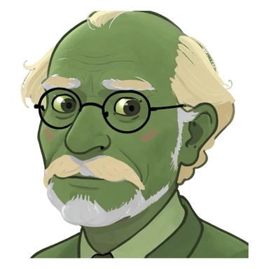 Grandpa with blonde hair  sticker