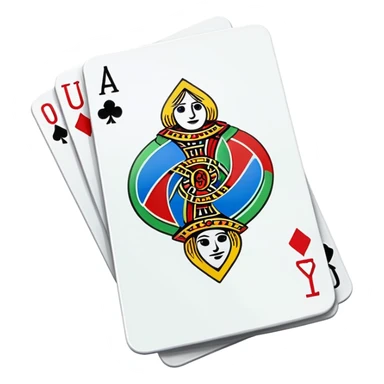 Uno card sticker