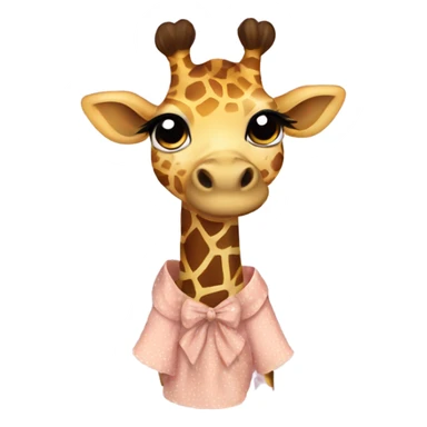 Giraffe in a dress sticker