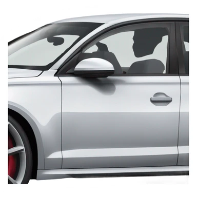 Audi RS6 driven by goat sticker