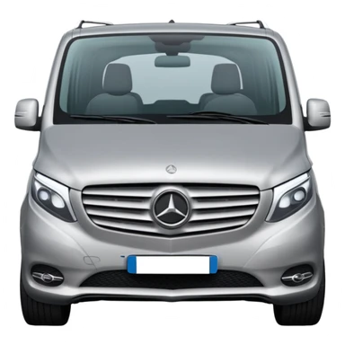front view of Mercedes V-Class van sticker