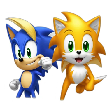 Sonic et tails sticker