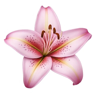 pink lily  flower  sticker