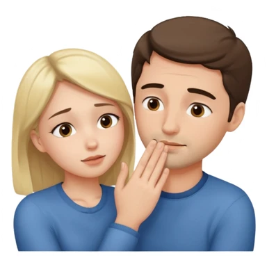 Girl touching his face with both hand, and smoothly rubbing the face sticker
